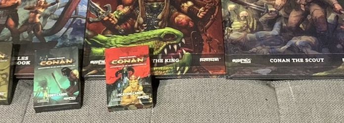 Conan Books And Playing Cards