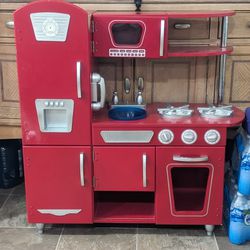 Red Kitchen For Kids