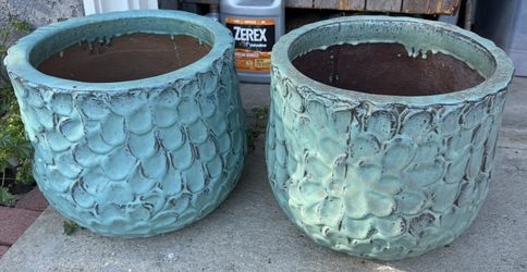 Ceramic Gardening Pots X2 Ceramic