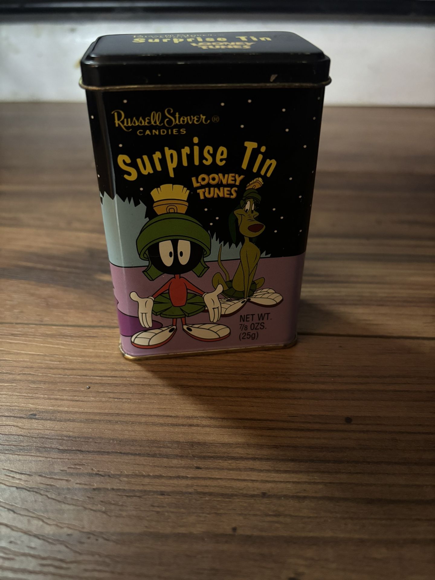 Vintage Marvin the Martian Looney Tunes-Russell Stover's Candies Surprise Tin