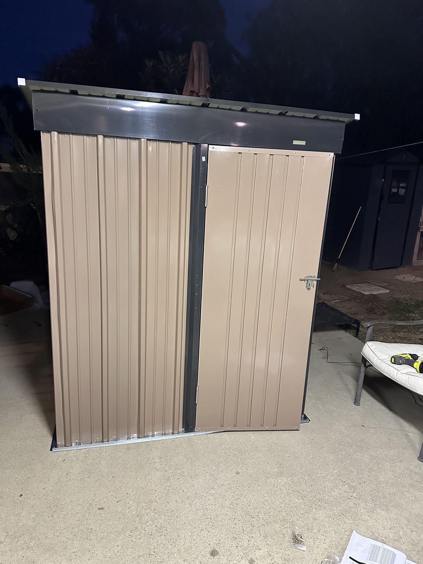 Storage Shed Assembled