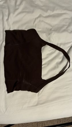 Garage Dark Brown Athletic Halter Top