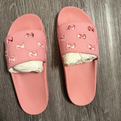 Gucci Pink Slides