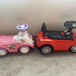 Minnie Mouse Pink Car & Red Car 