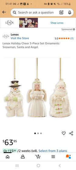 Lenox Christmas Ornaments