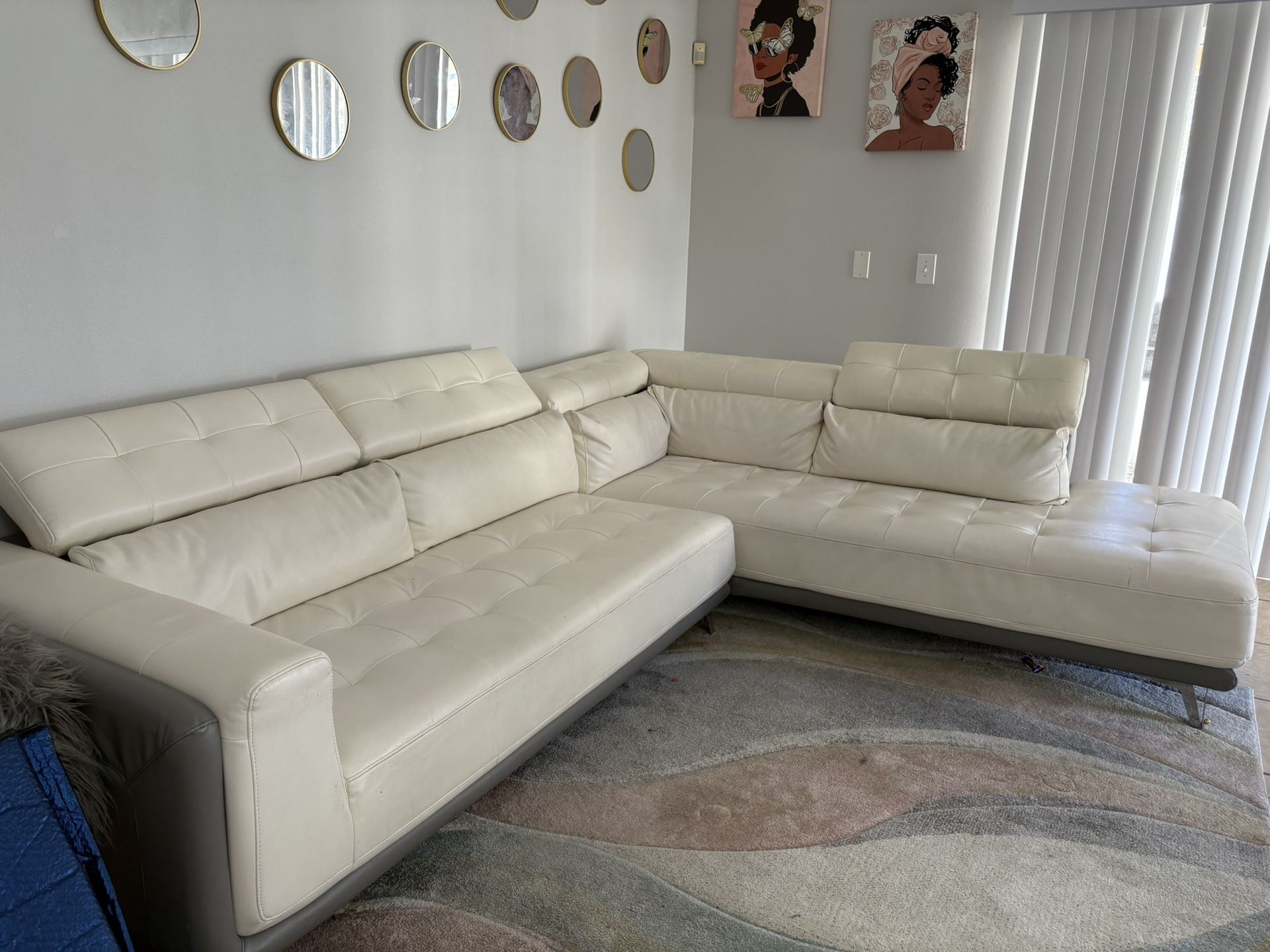 White Sectional