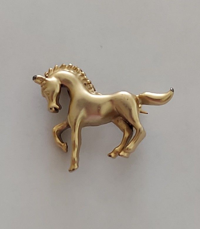 Vintage 1960s Horse Brooch / Pin