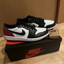 Air Jordan 1 Low Black Toe Size 13 DS