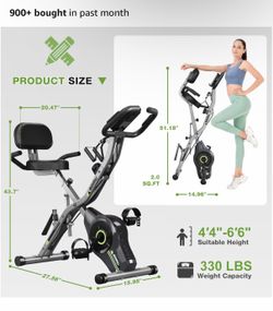 Goimu exercise bike foldable 5 in 1