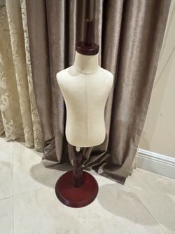 Child Dress Form Mannequin with Wood Stand