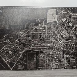 LA Map Wall Art