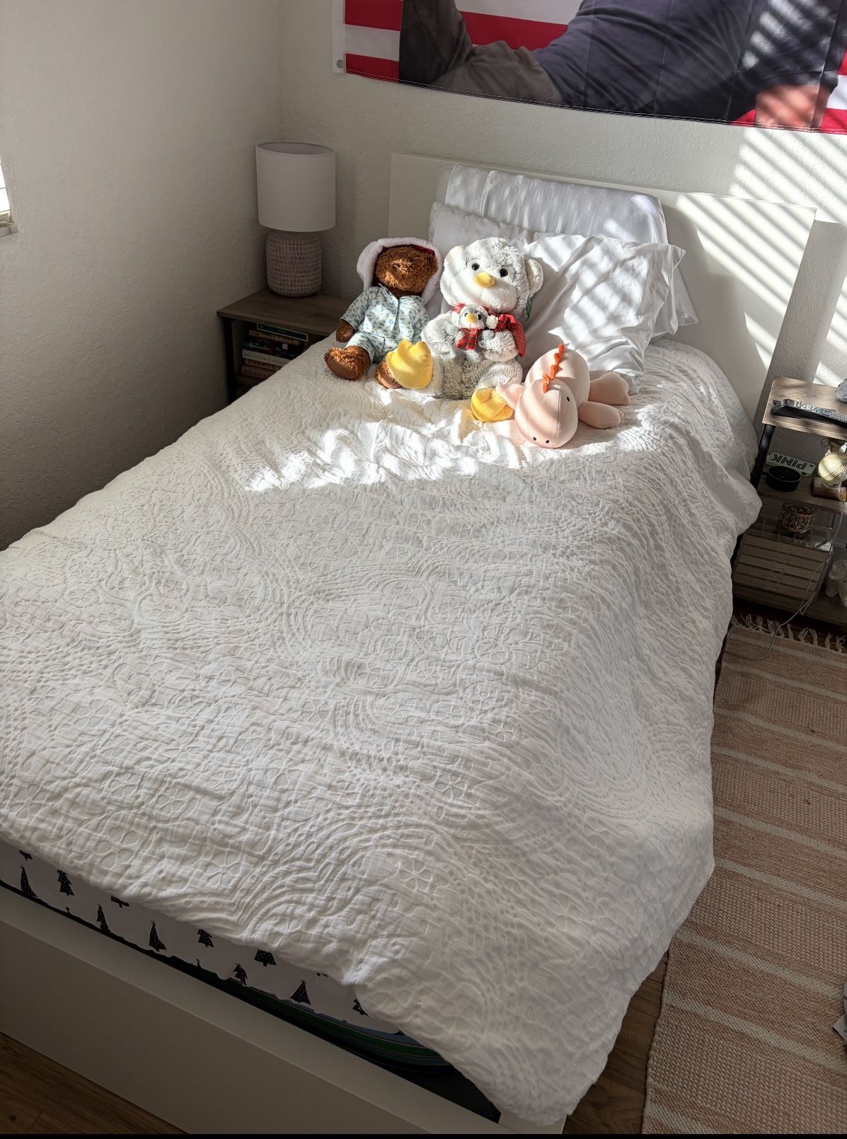 Twin Bed With Mattress 