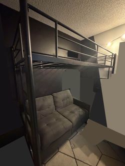 Loft-style bunk bed