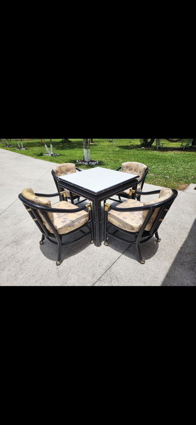 Bamboo Eat In Kitchen Table Set