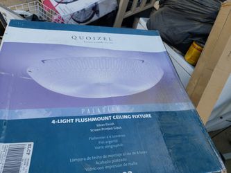 4 Light Flushmount Ceiling Fixture