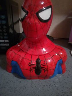 Marvel spiderman cookie jar