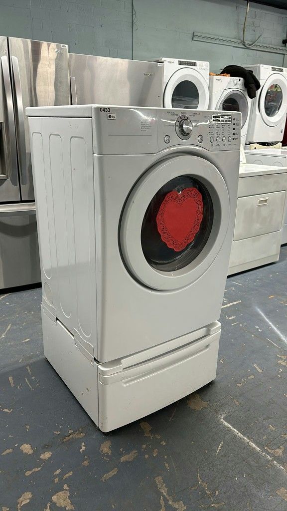 LG Installation Available Electric Dryer White