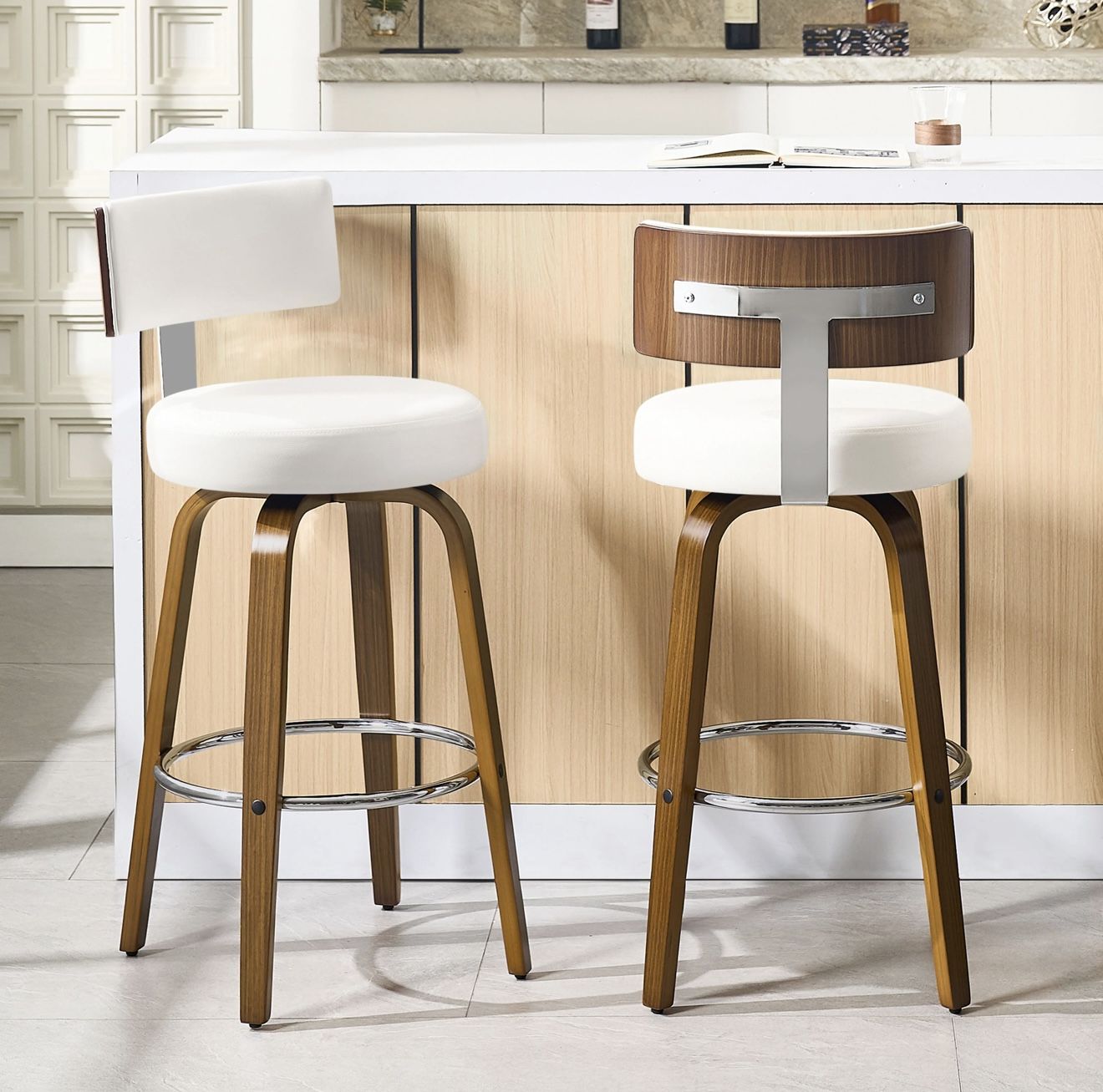 (sets of 2)Bar & counter stool, swivel