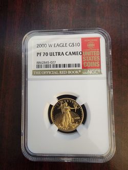 2000 W Eagle G$10 PF70 Ultra Cameo NGC