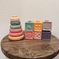 Brand New Silicon Baby Stacking Toys