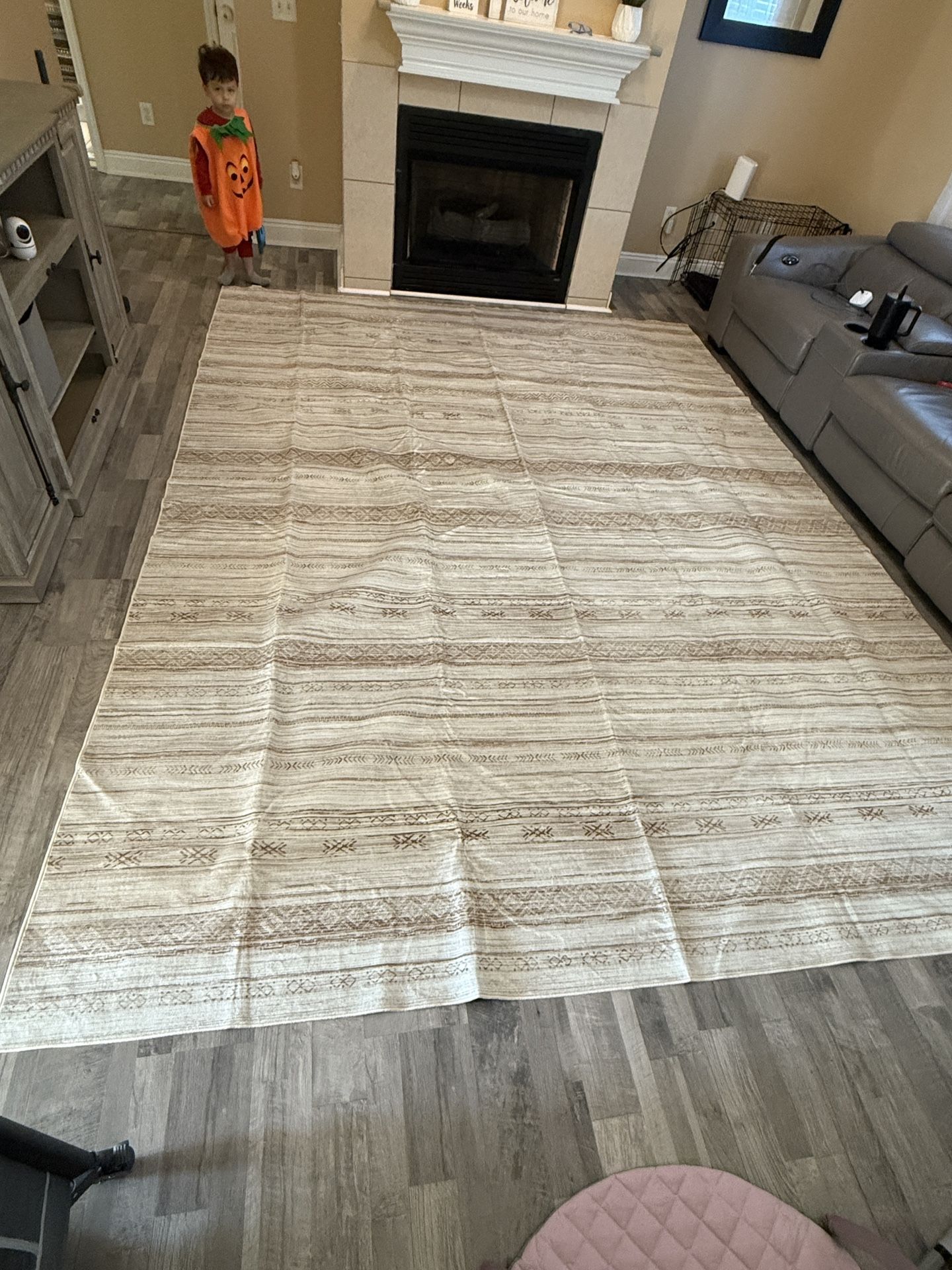 Area Rugs forLiving Room: 9x12 Washable Boho Rug