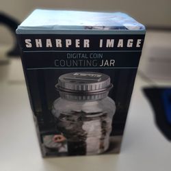 Sharper Image Digital Coin Counting Jar