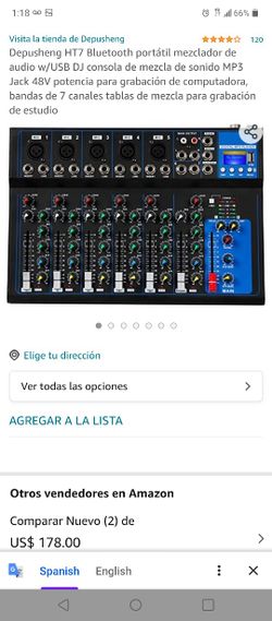 Audio Mixer Console New  Depusheng DT8 Hanto Power USB Jack New In Box Never Used