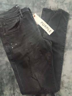 Men purple jeans