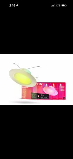 LIFX 5/6 in. 800 Lumens Multi-Color Smart Retrofit LED Recessed Downlight