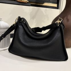 Black The Horse Co Purse With Gold Accent 