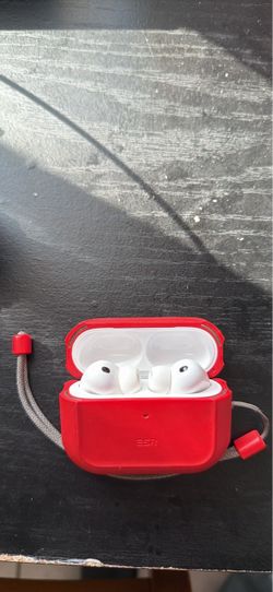 Apple AirPods Pro 3 with ESR Red Case