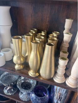Gold vases