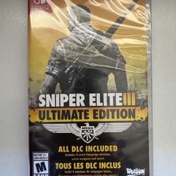 Sniper Elite 3 Ultimate Edition - Nintendo Switch NEW