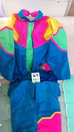 New 80/90s Vintage Pant Sport Suit Size XS