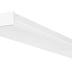 4FT LED Wraparound Light, 40W, 4400lm, 4000K, [2-lamp 32W Fluorescent Equiv.], 4 Foot LED Wrap Light Fixture, Flush Mount Office Ceiling Light for Gar