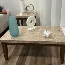 Coffee Table + 2 End Tables 