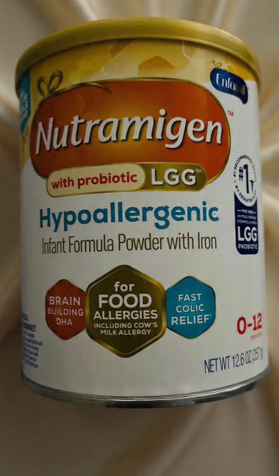 cans of Nutramigen (unopened, 4 Available)