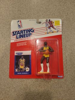 Kenner Starting Lineup 1988 Magic Johnson LA Lakers Action Figure w/ Ball