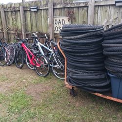Bicycle Parts Lot Frames Tires Wheels Components Giant Trek