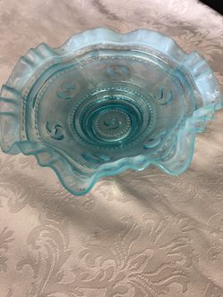 Beautiful Blue Fluted Bowl