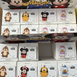 Mickey Family Cute Together Keychain Series Figures