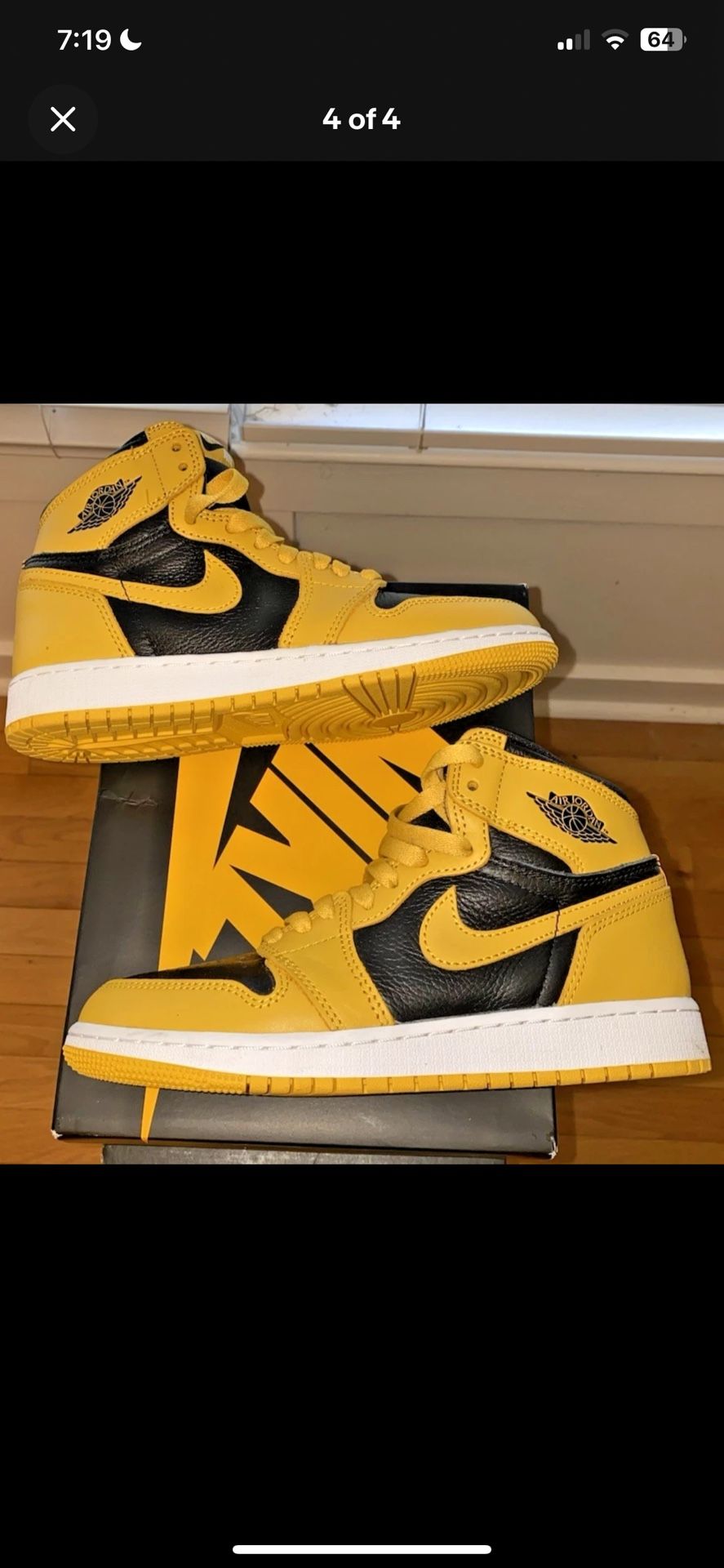 Jordan 1 Retro High OG GS Pollen - Size 4.5Y