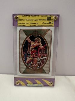WWE Graded Ultimate Warrior slab
