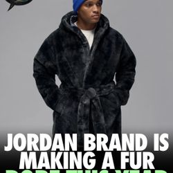 Nike Jordan Faux Fur Robe