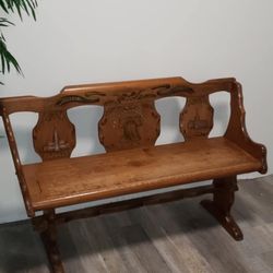 Vintage Hardrock Maple Bicentennial Bench - Standard Of Gardner Limited Edition