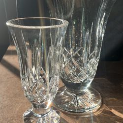Vintage Footed Waterford Crystal Lismore Vases