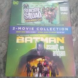 New sealed suicide squad and batman assault on arkham blu ray