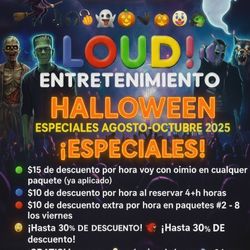 Dj Karaoke Musica Halloween Luces Roboticas Bocinas Mixer Profesionales Karaoke DJ 