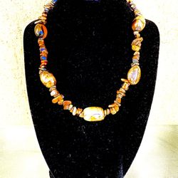 Tiger' Eye Chips Necklace