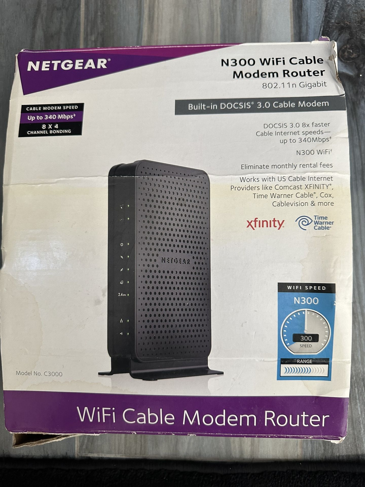 NETGEAR N300 WI-FI Cable Modem Router